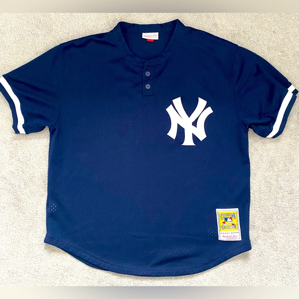 Men's New York Yankees Bernie Williams Mitchell & Ness Navy Cooperstown Collect